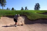 hitting out of sand trap